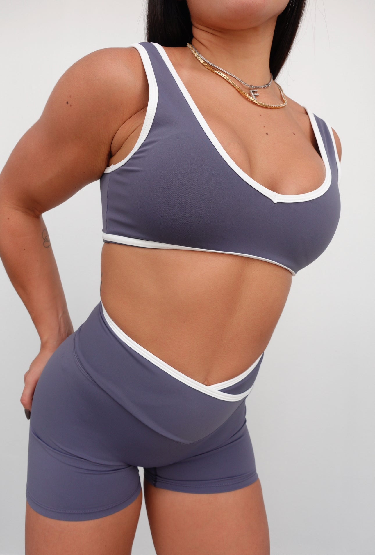 BLUE-GRAY SHORT SET