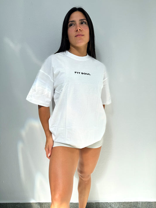 WHITE-Oversized T-Shirt